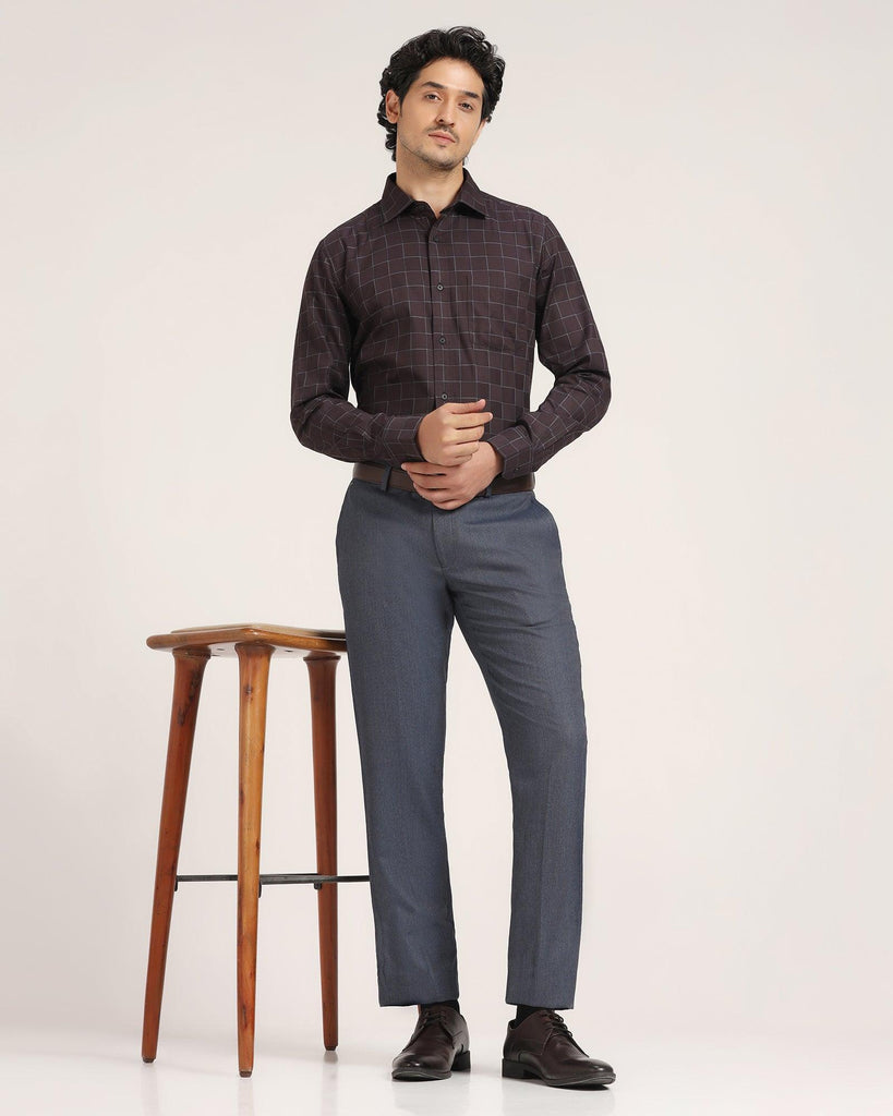 Formal Wine Check Shirt - Herd