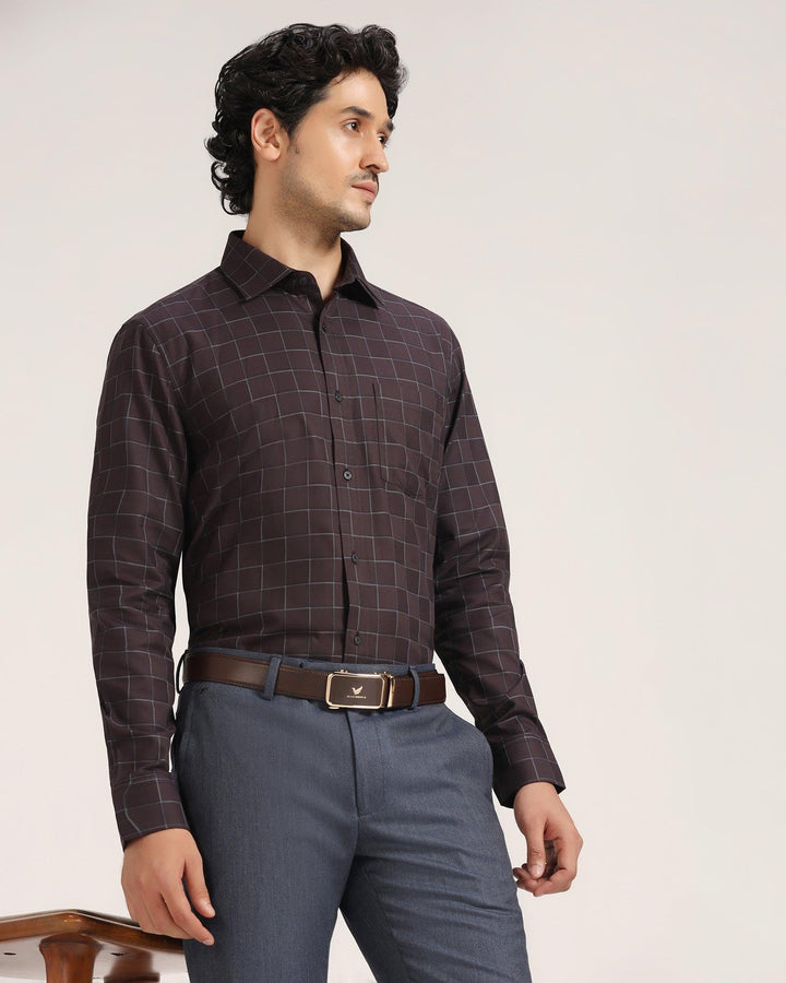 Formal Wine Check Shirt - Herd