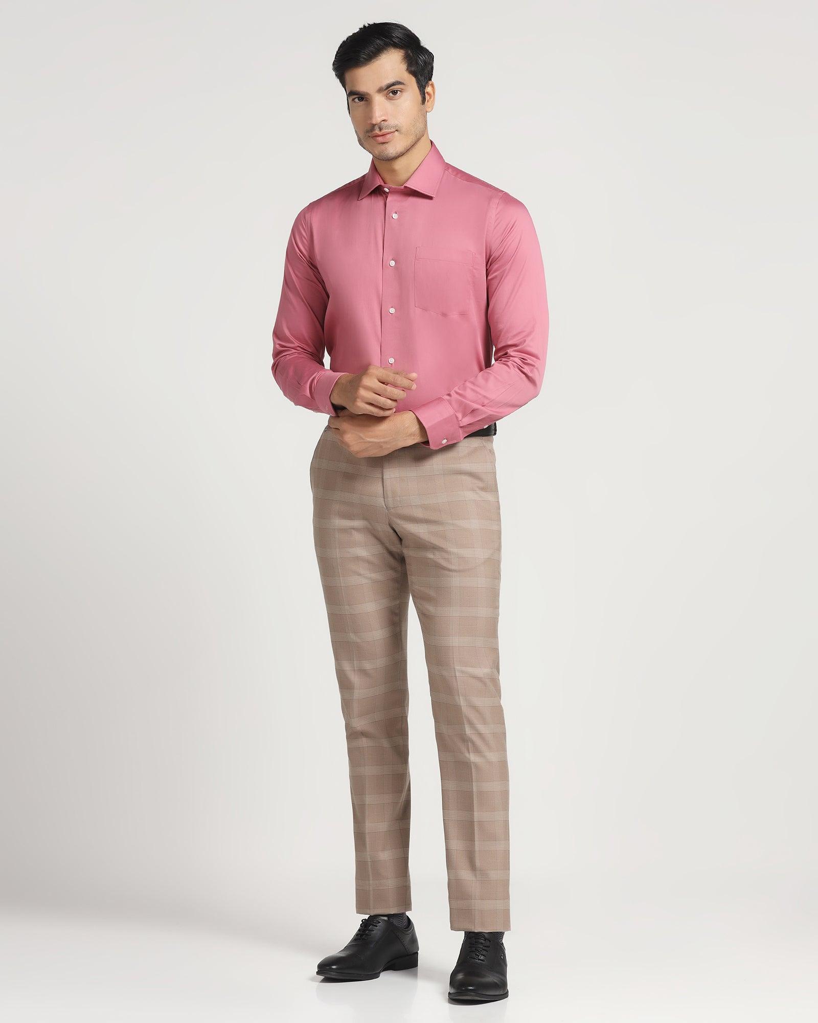 Allen Solly Men Checkered Casual Pink Shirt - Buy Allen Solly Men Checkered  Casual Pink Shirt Online at Best Prices in India | Flipkart.com