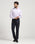 Slim Comfort B-95 Formal Navy Check Trouser - Versa