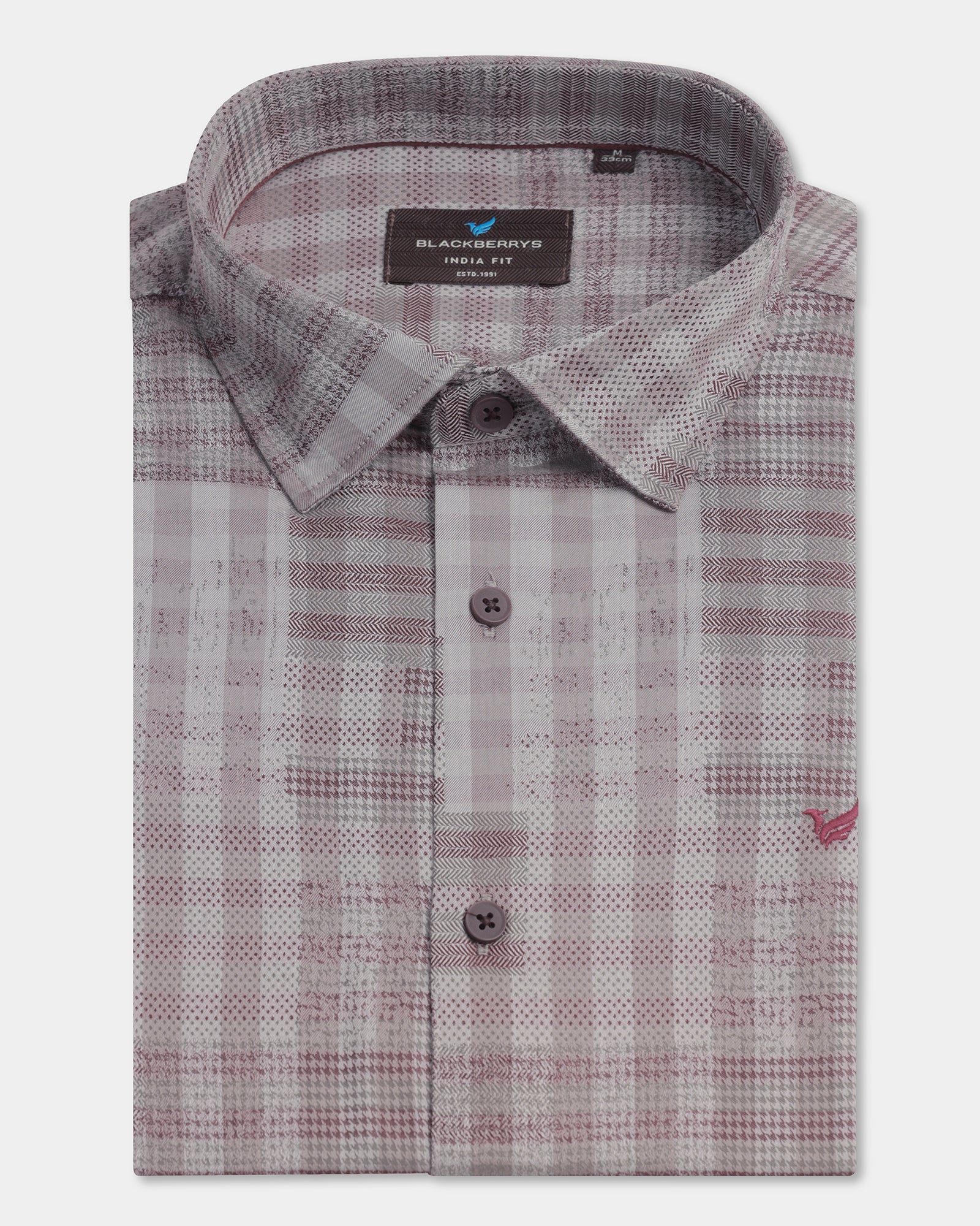 Cherry Lacquer Check Shirt - Lamor