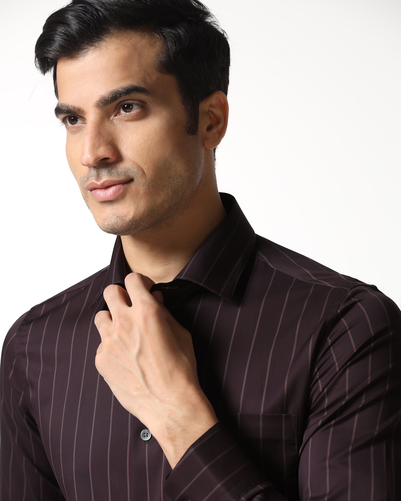 Cherry Lacquer Luxe Stripe Shirt - Stake