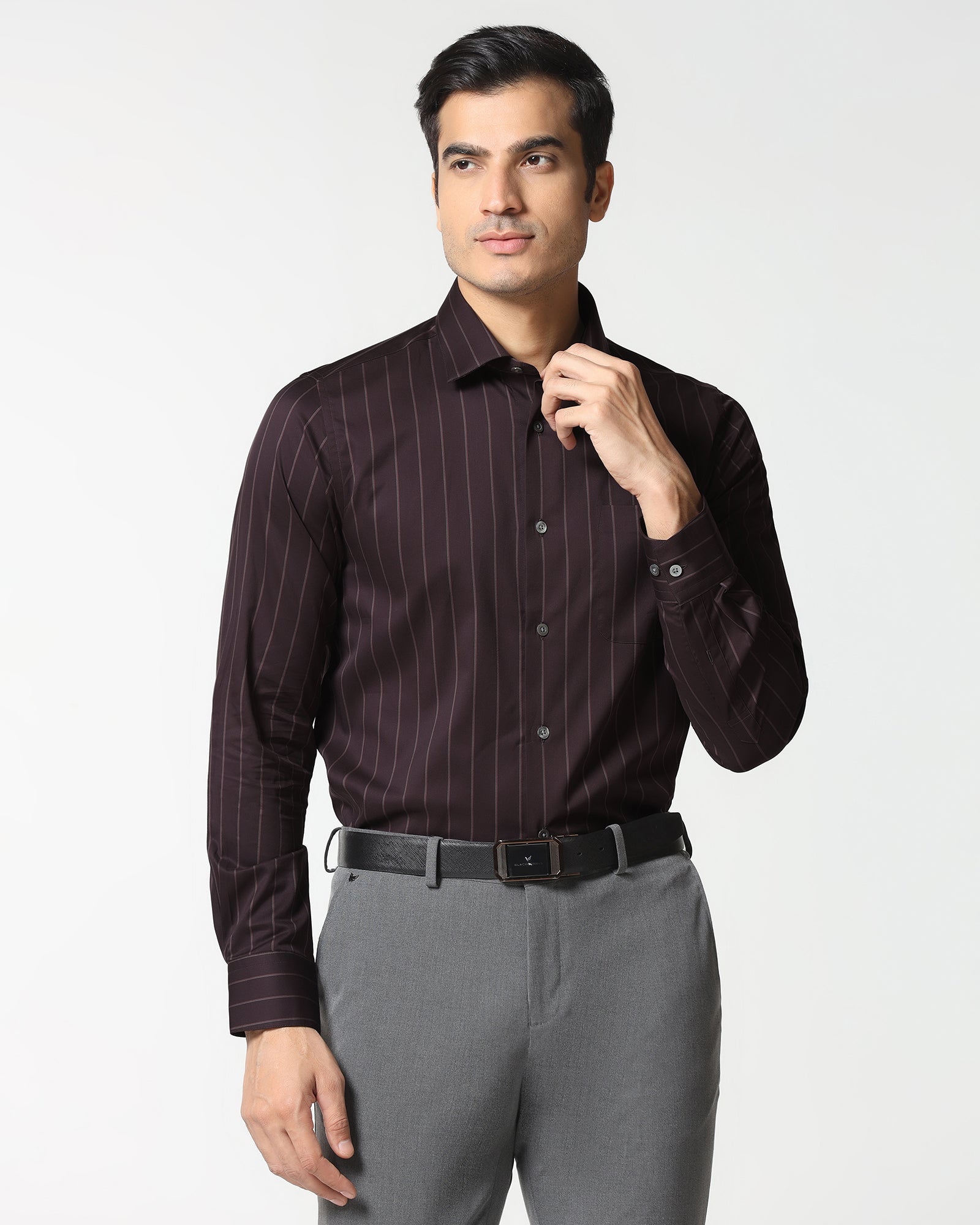 Cherry Lacquer Luxe Stripe Shirt - Stake