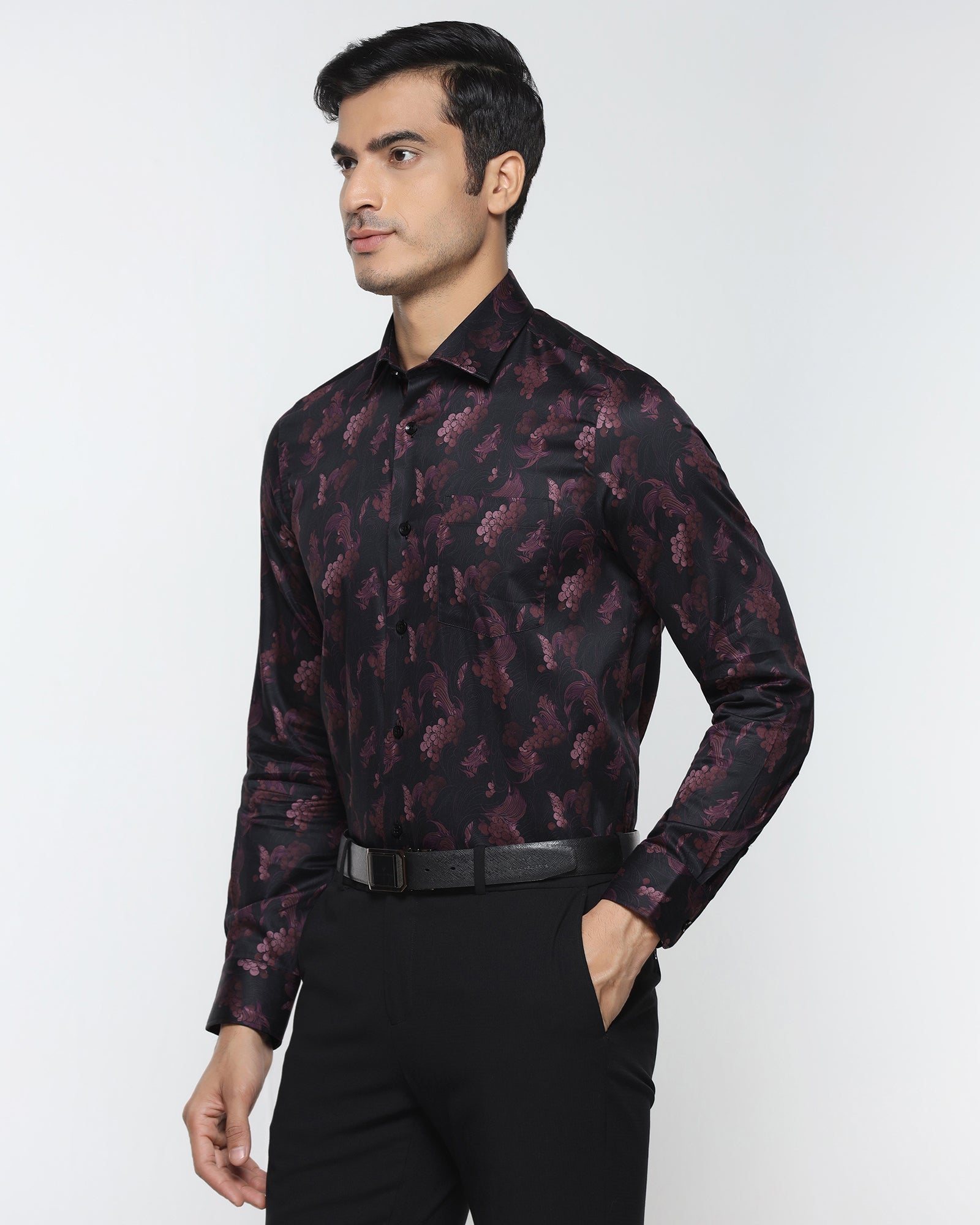Cherry Lacquer Printed Shirt - Pavel