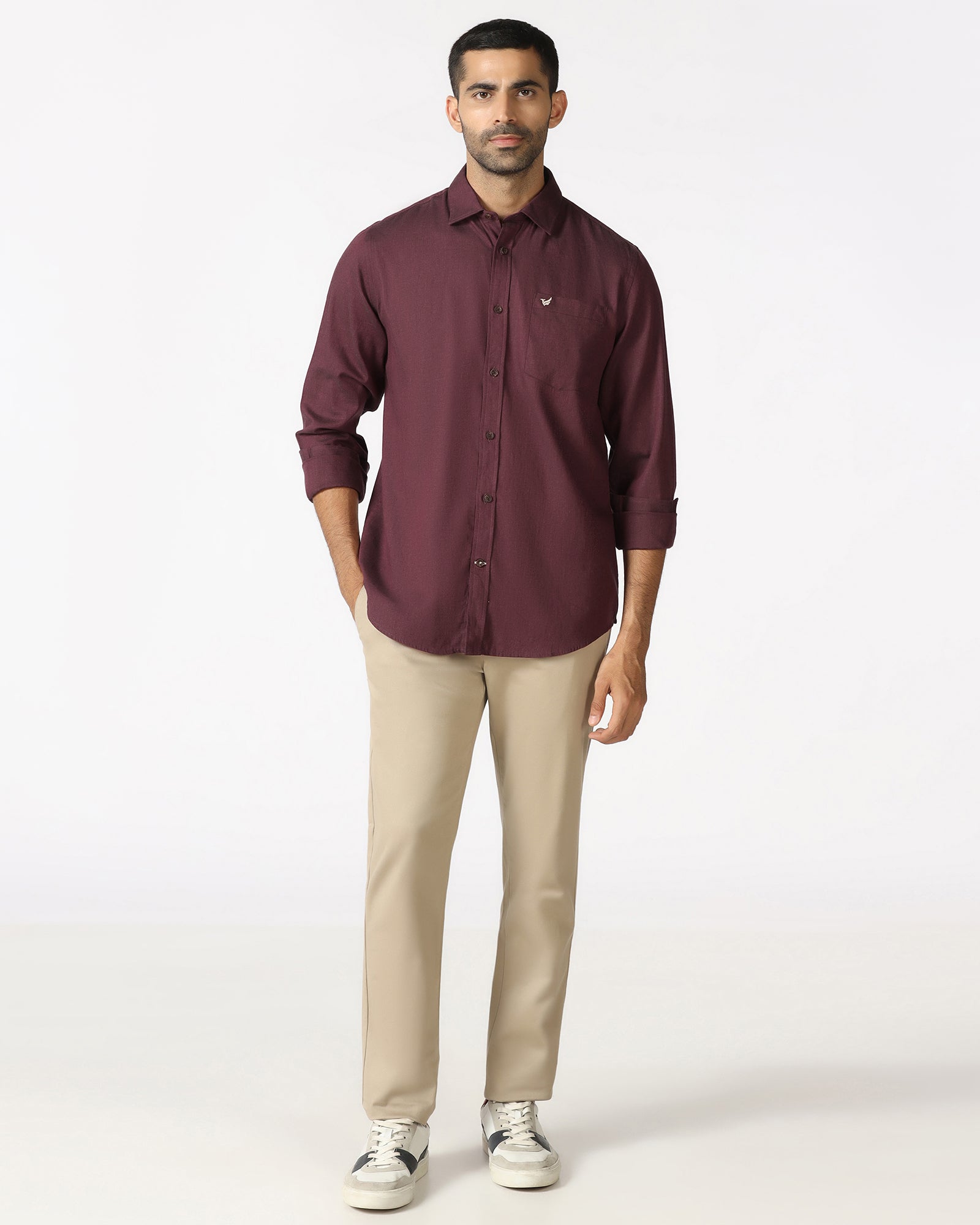 Cherry Lacquer Solid Shirt - Lenox