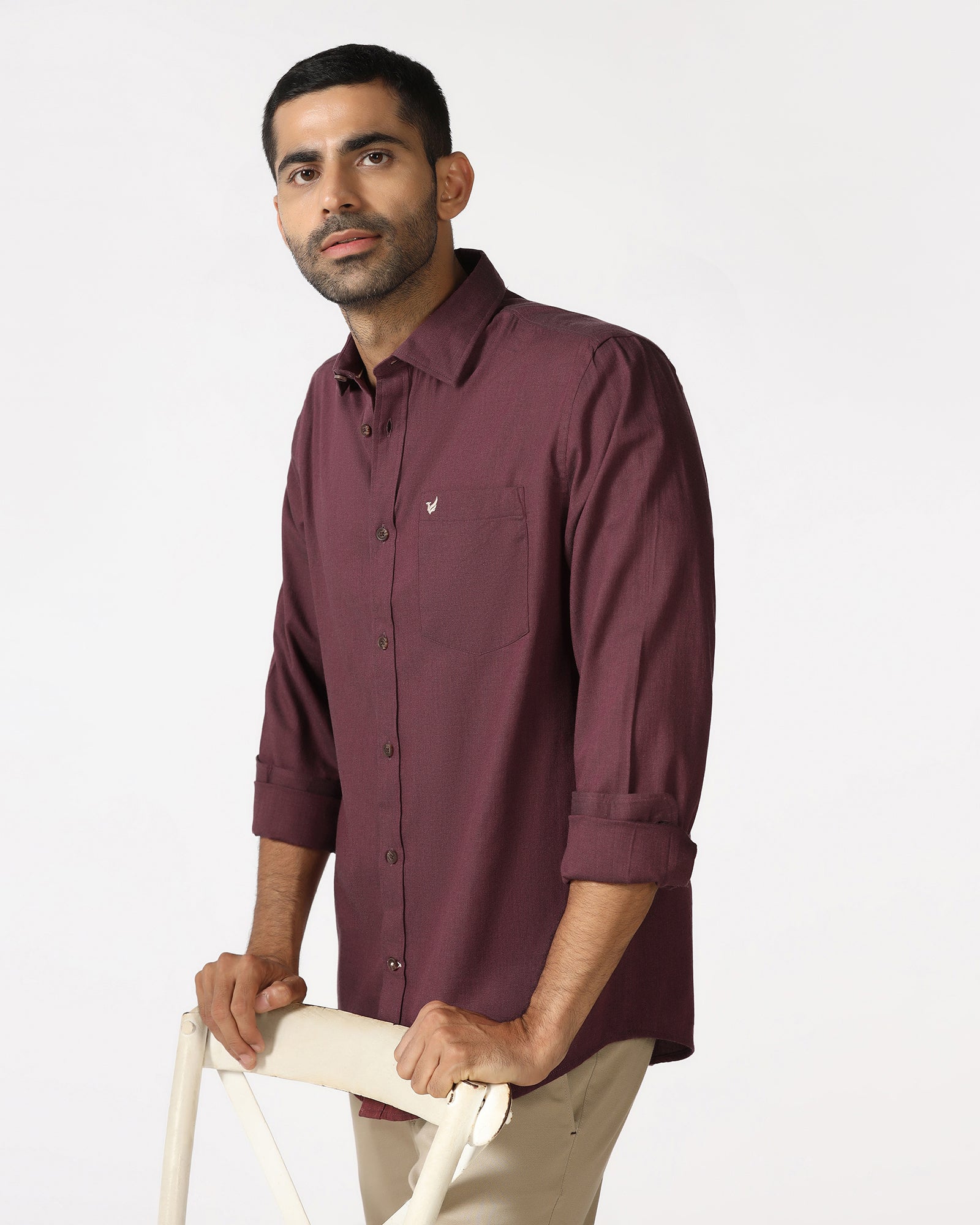 Cherry Lacquer Solid Shirt - Lenox