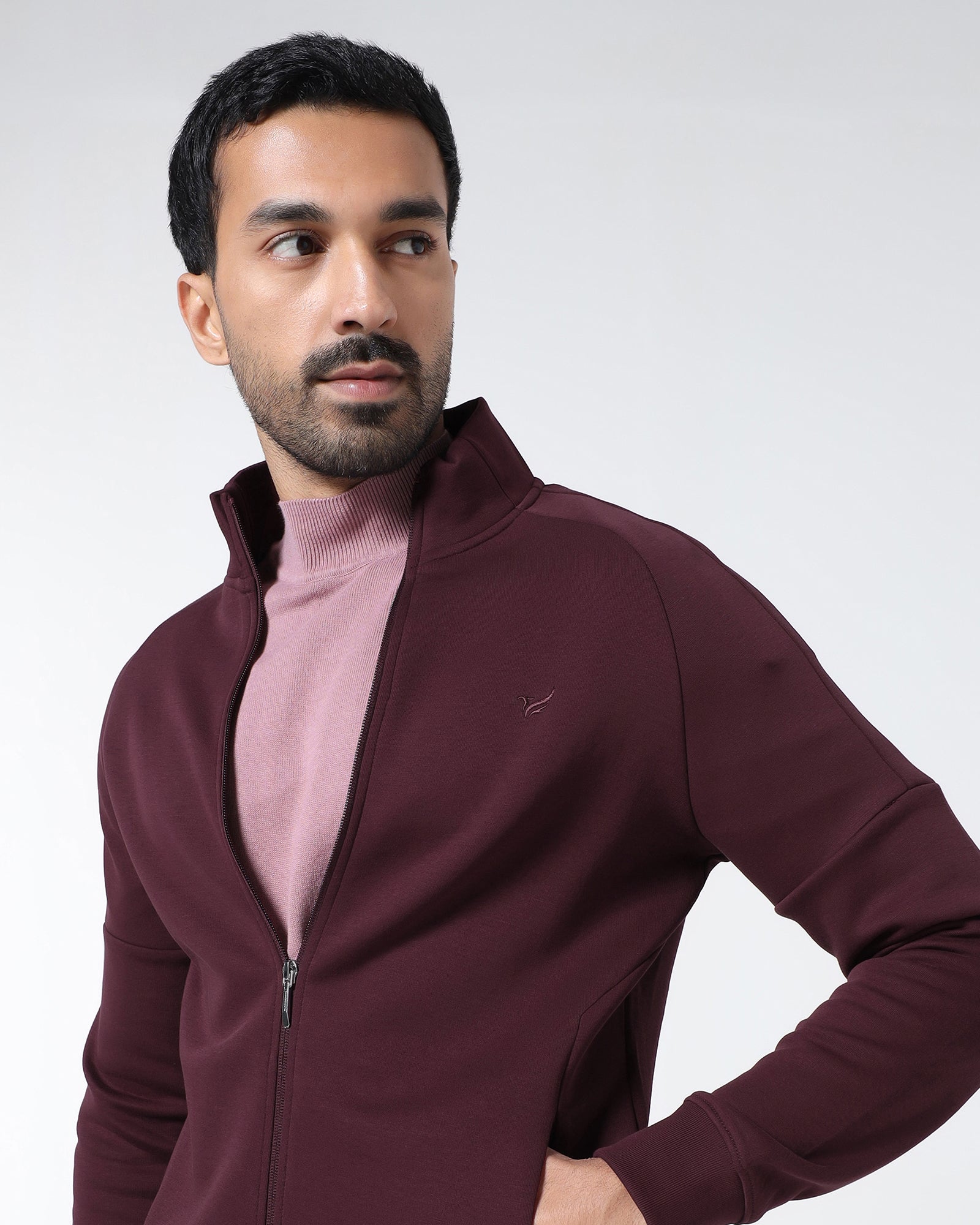 Cherry Lacquer Solid Sweatshirt - Decy