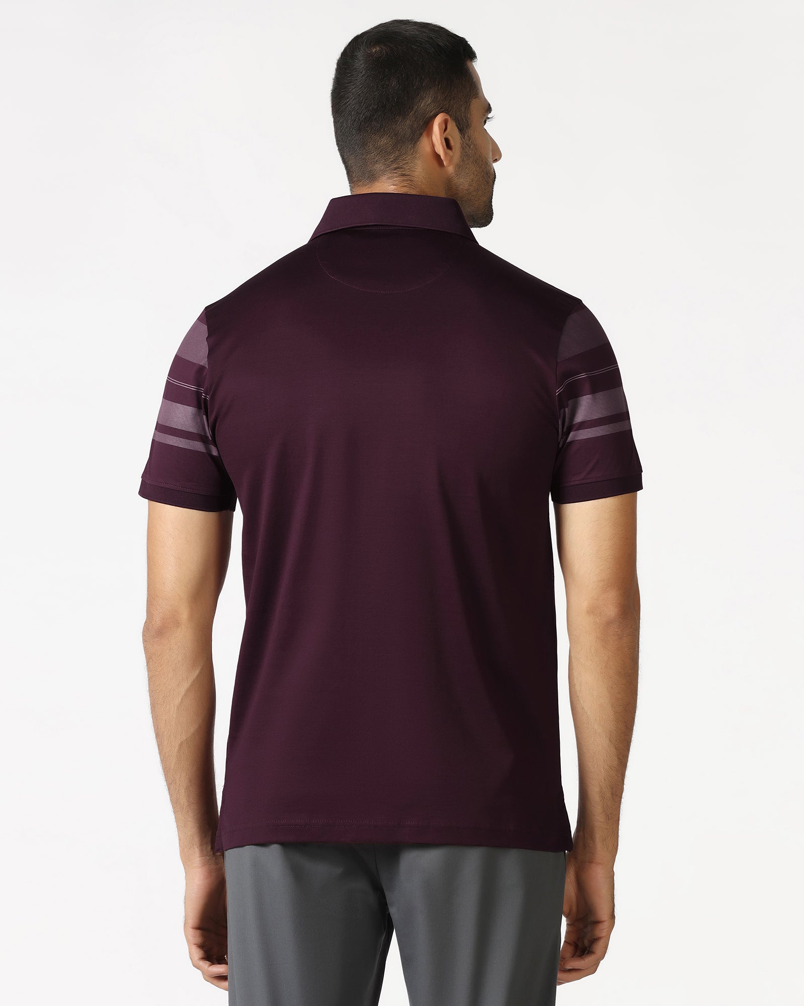 Cherry Lacquer Stripe Polo - Tuck