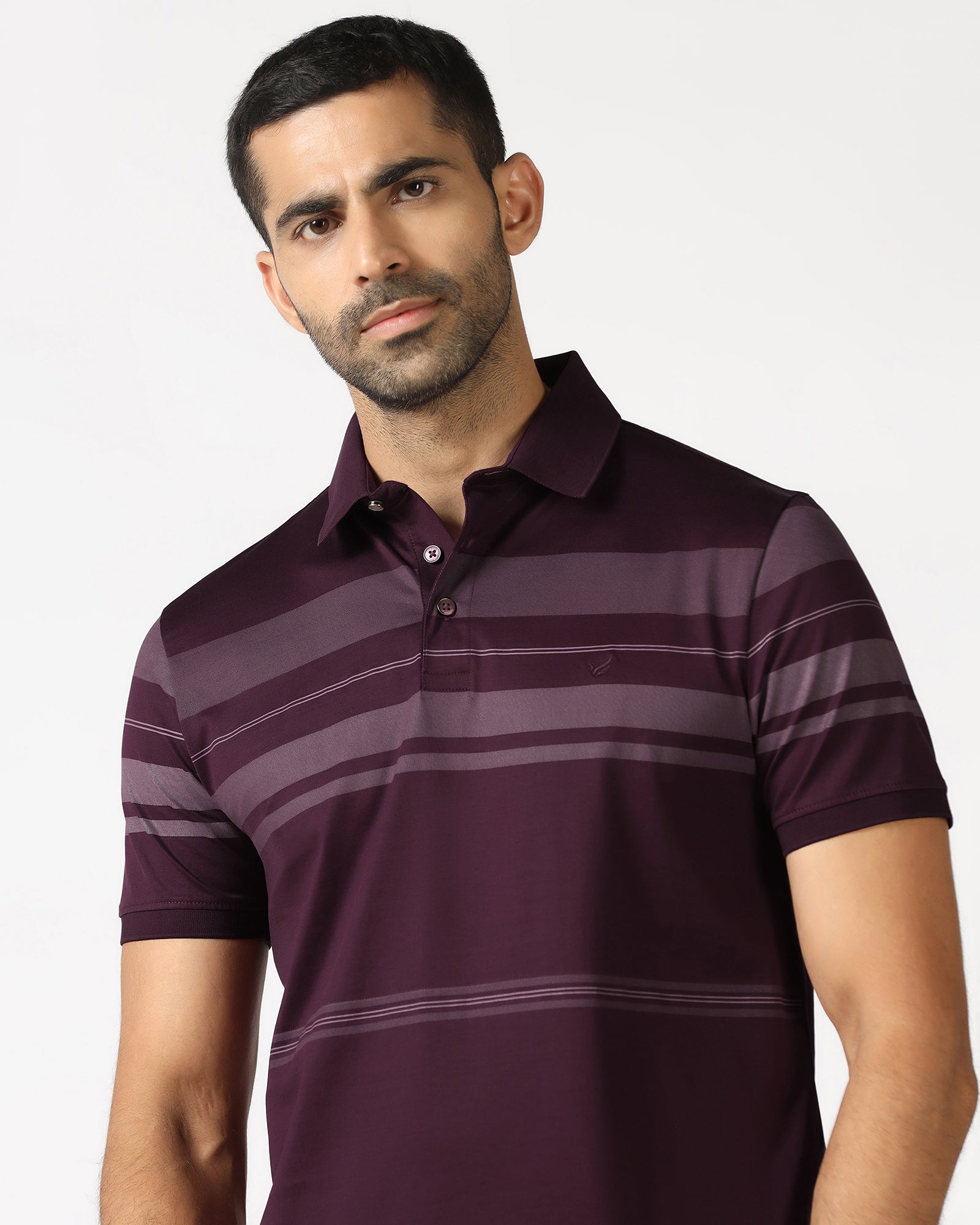 Cherry Lacquer Stripe Polo - Tuck