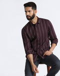 Cherry Lacquer Stripe Shirt - Enno