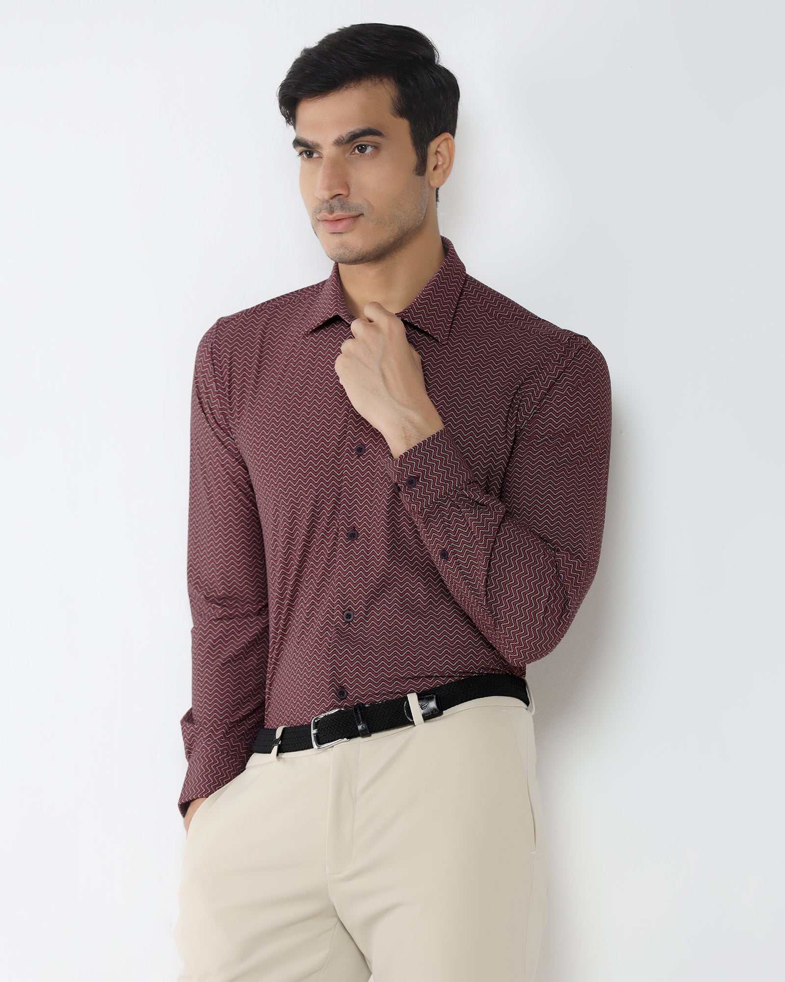 Cherry Lacquer TechPro Printed Shirt - Galaxy