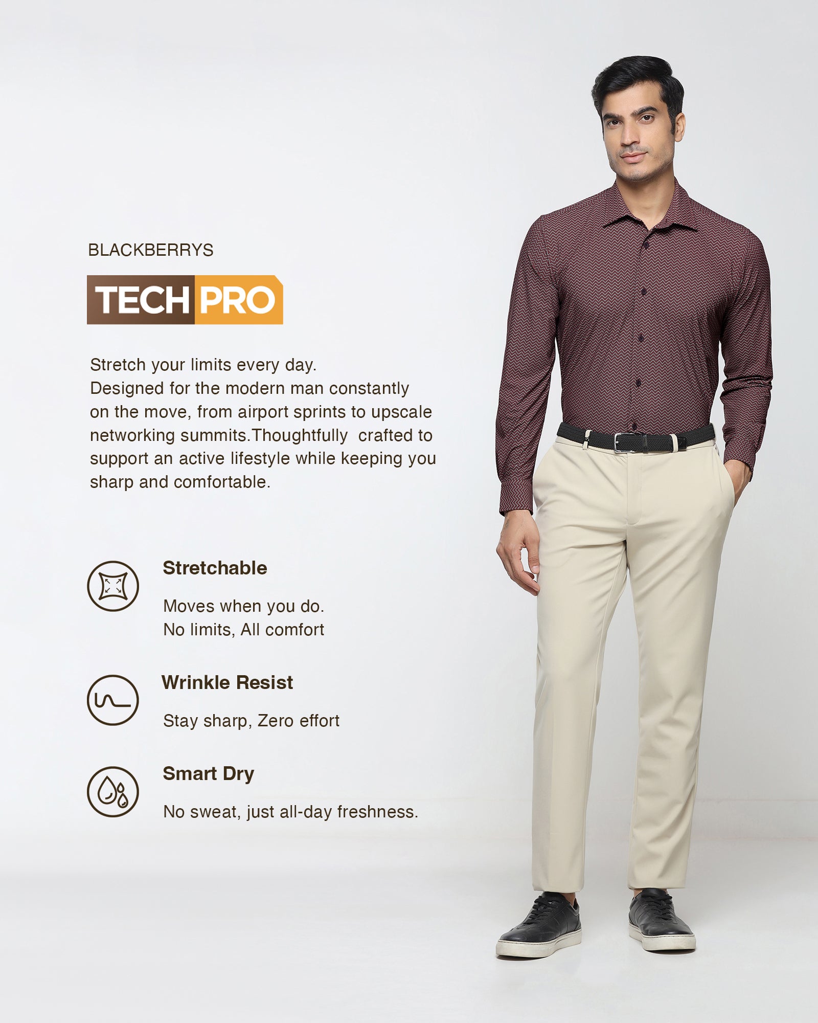 Cherry Lacquer TechPro Printed Shirt - Galaxy