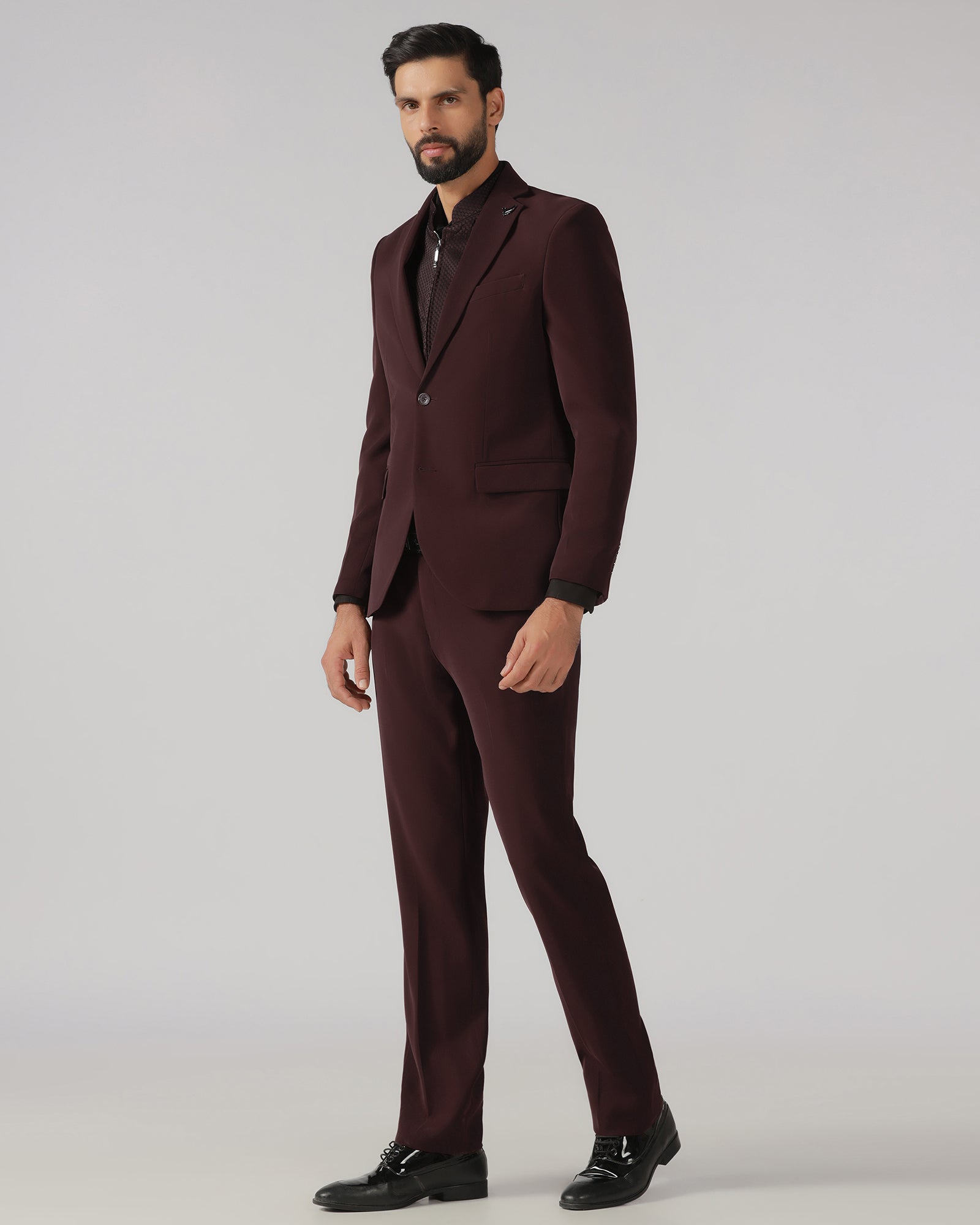 Cherry Pop Three Piece Solid Suit - Gossner