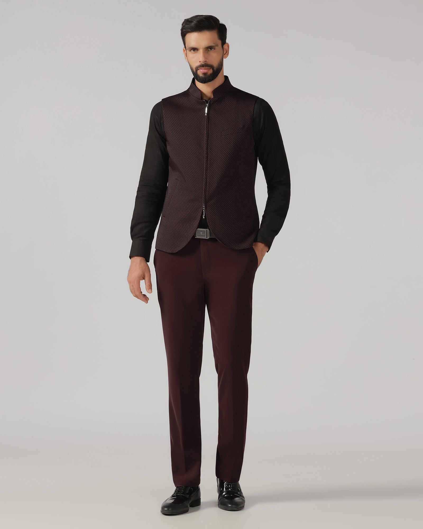 Cherry Pop Three Piece Solid Suit - Gossner