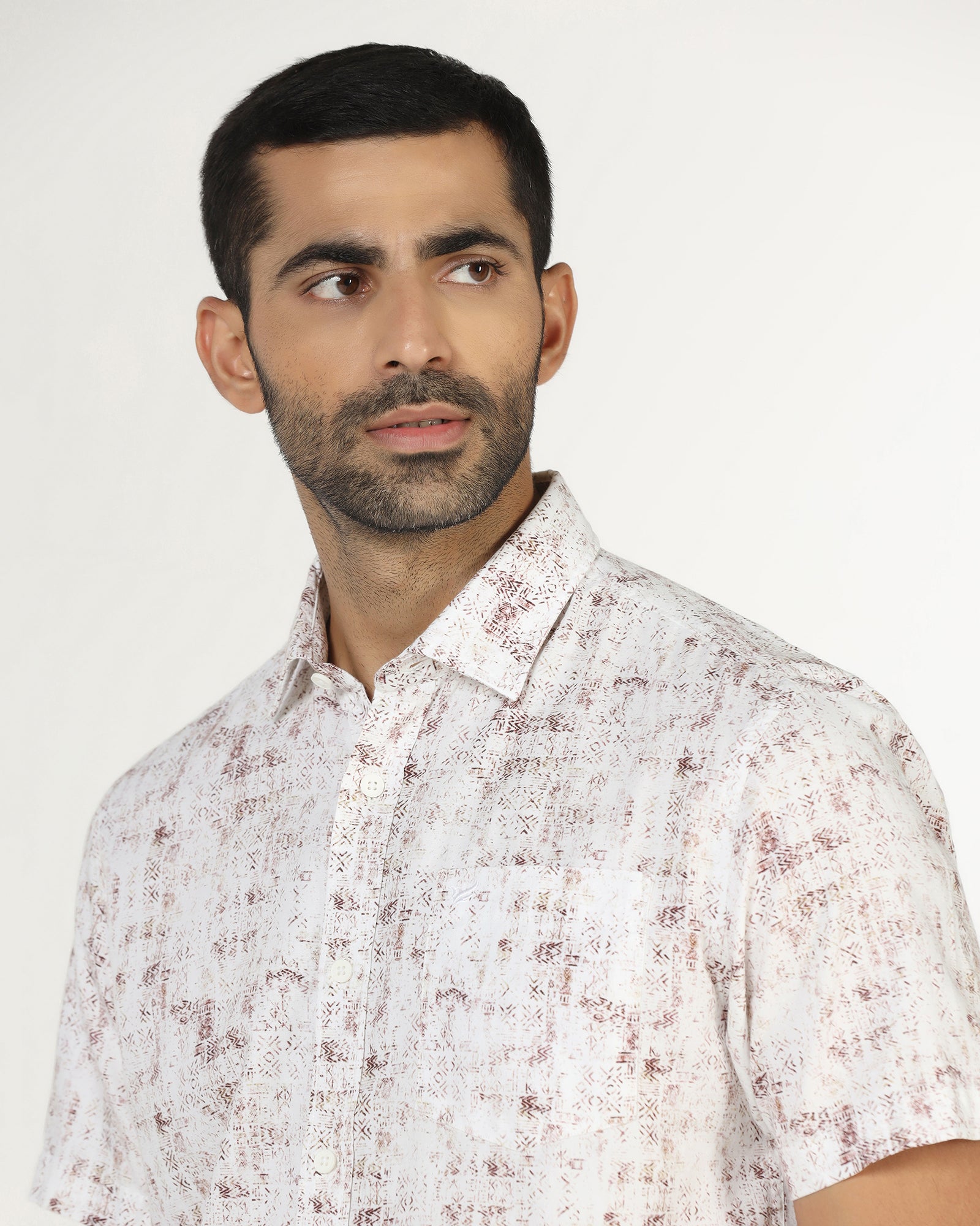 Chocolate Sauce Half Sleeve Printed Shirt - Howie