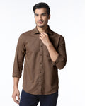 Chocolate Sauce Jacquard Shirt - Finja