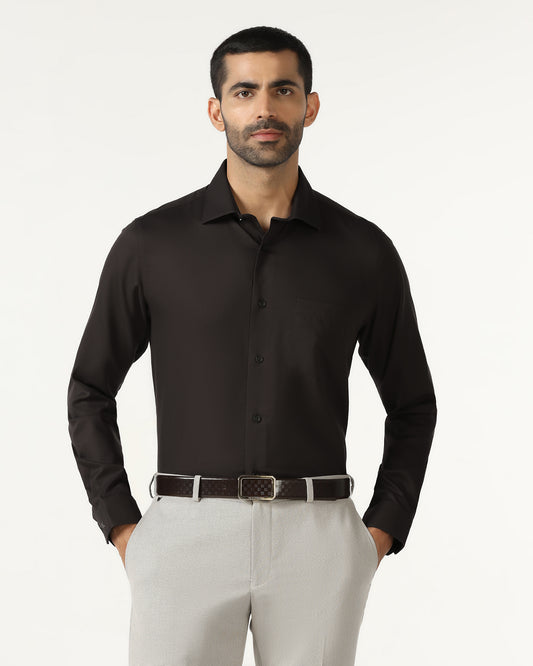 Chocolate Sauce Non Iron Textured Shirt - P31