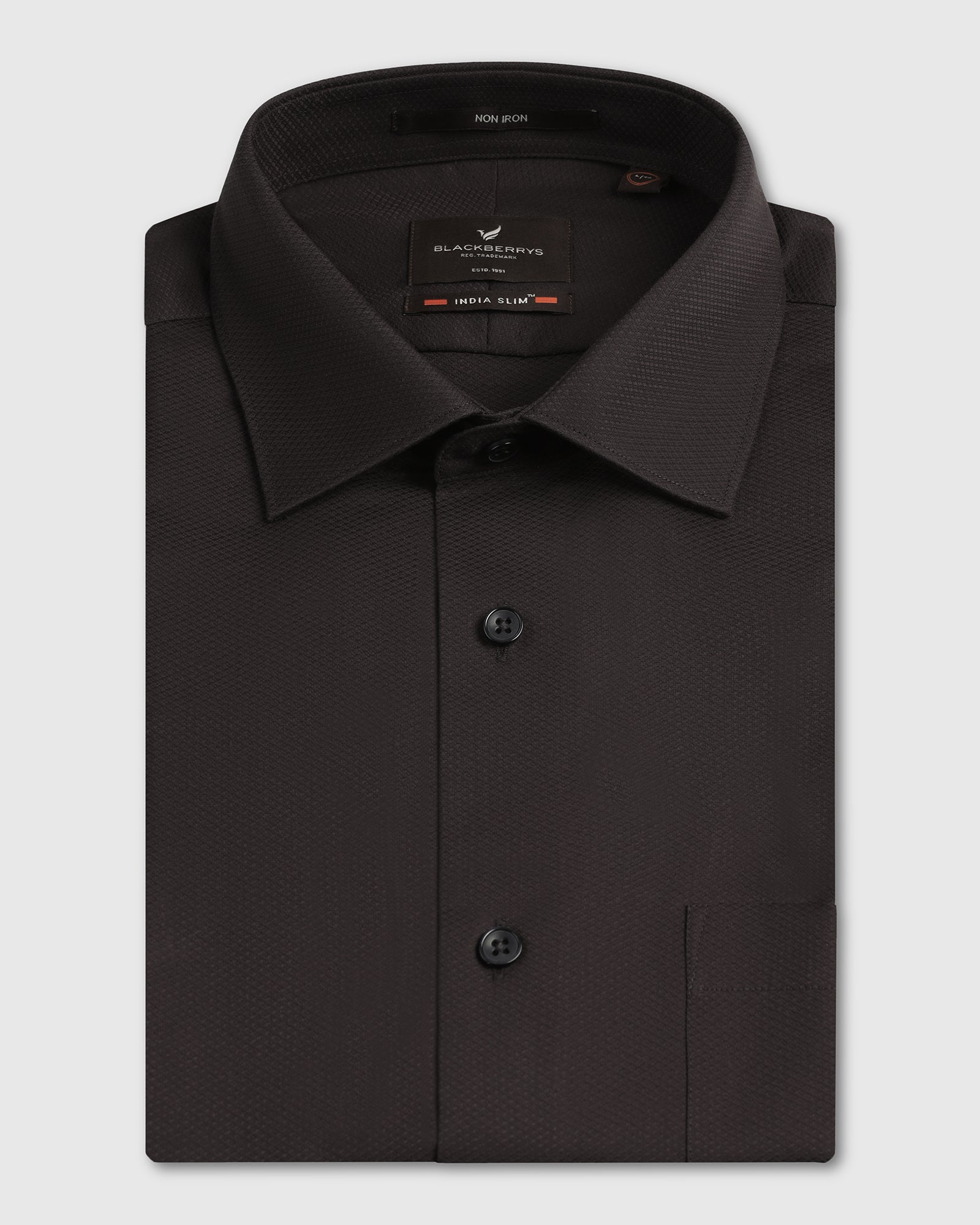 Chocolate Sauce Non Iron Textured Shirt - P31
