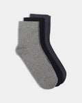 Combed Cotton Ankle Length Socks Pack of 3 - Burgas