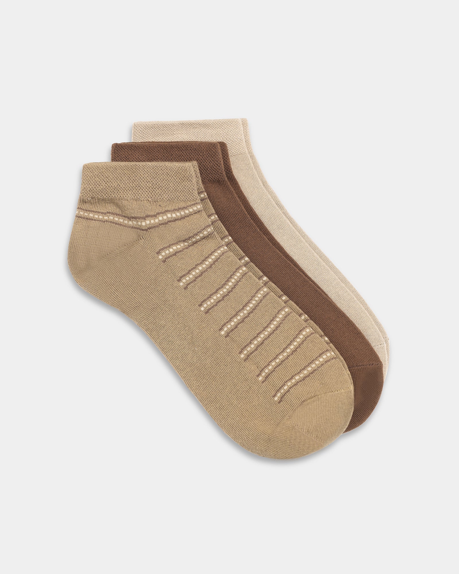 Combed Cotton Ankle Length Socks Pack of 3 - Burgos