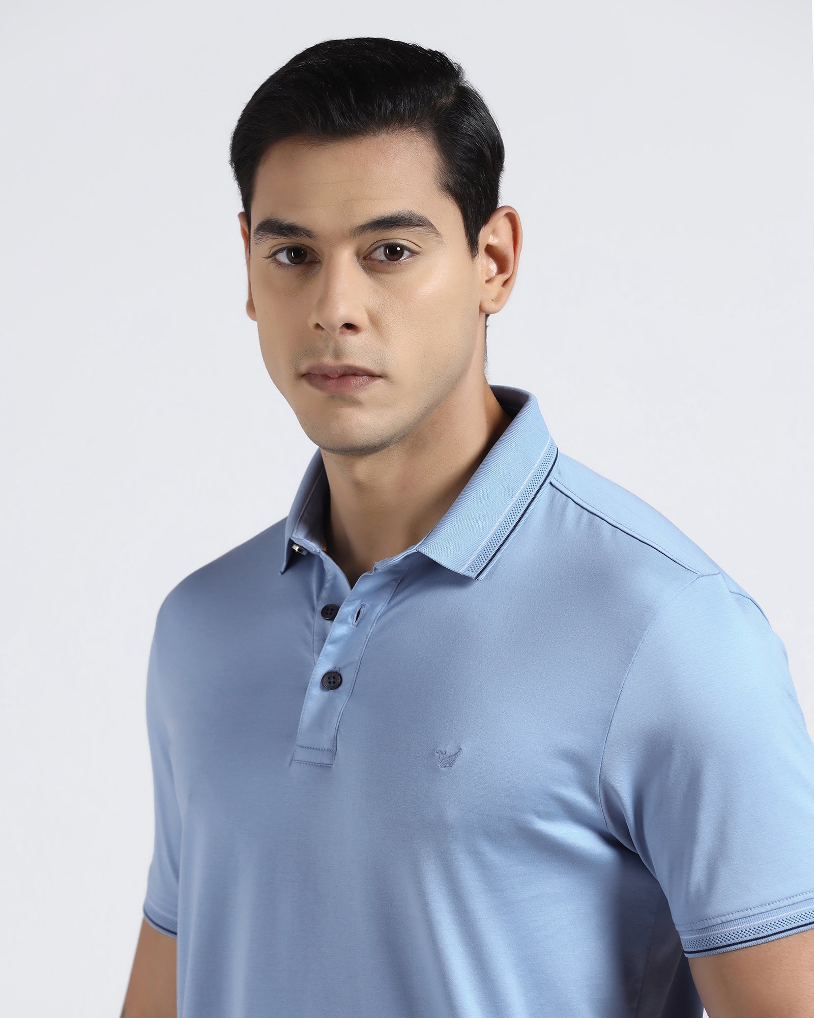 Cool Blue Solid Polo - Ram