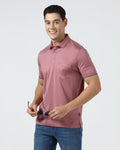 Coral Pink Solid Polo - Ram