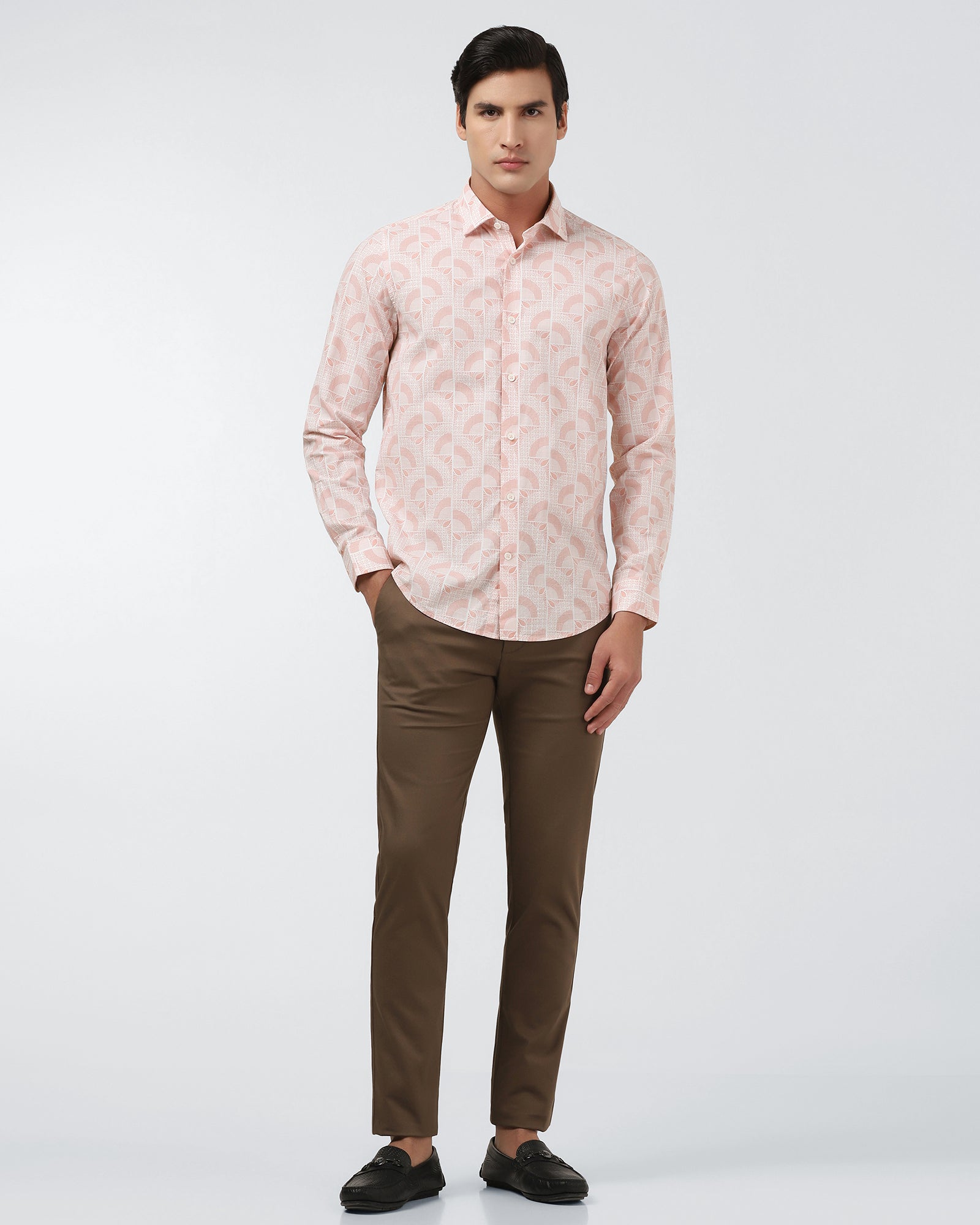 Coral Printed Shirt - Amer