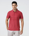Coral Textured Polo - Peek