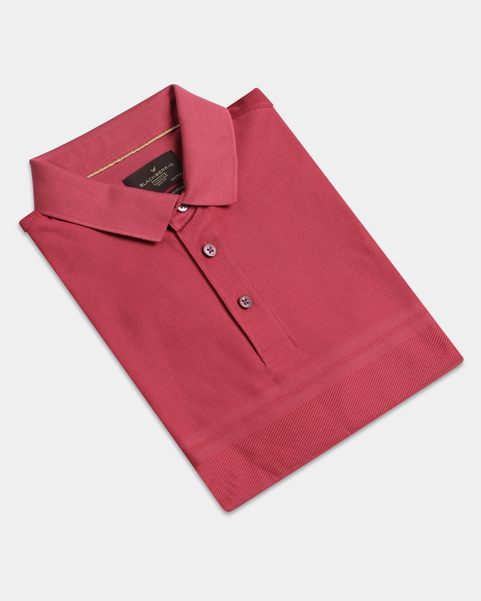 Coral Textured Polo - Peek
