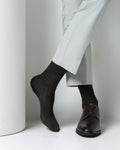 Cotton Black Knitted Socks - Vanek