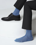 Cotton Blue Knitted Socks - Vanek