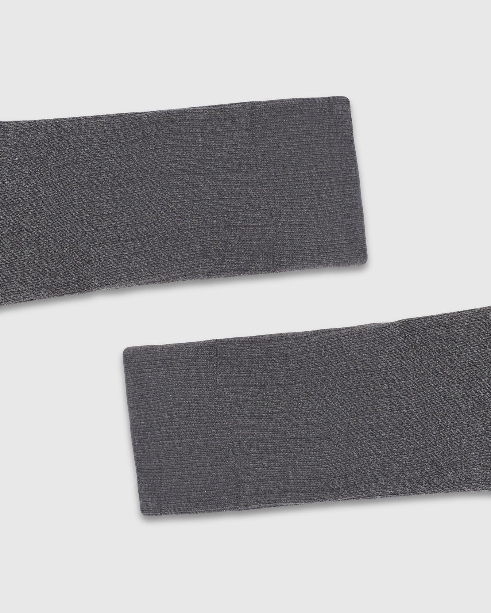 Cotton Dark Grey Knitted Socks - Thai