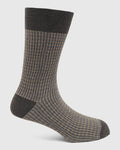 Cotton Dark Grey Knitted Socks - Tauro