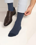 Cotton Galactic Blue Knitted Socks - Tauro