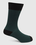 Cotton Green Knitted Socks - Tusken