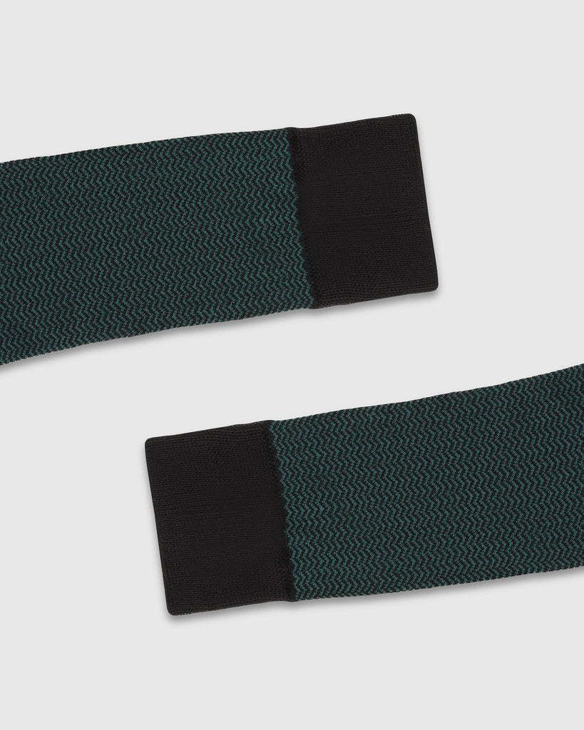 Cotton Green Printed Socks - Tusken