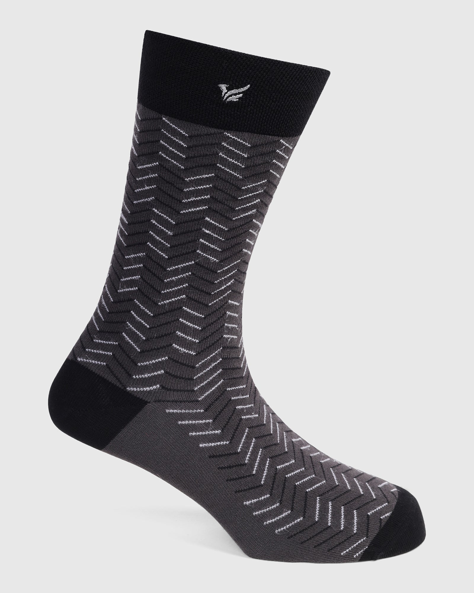 Cotton Grey Knitted Socks - Varya