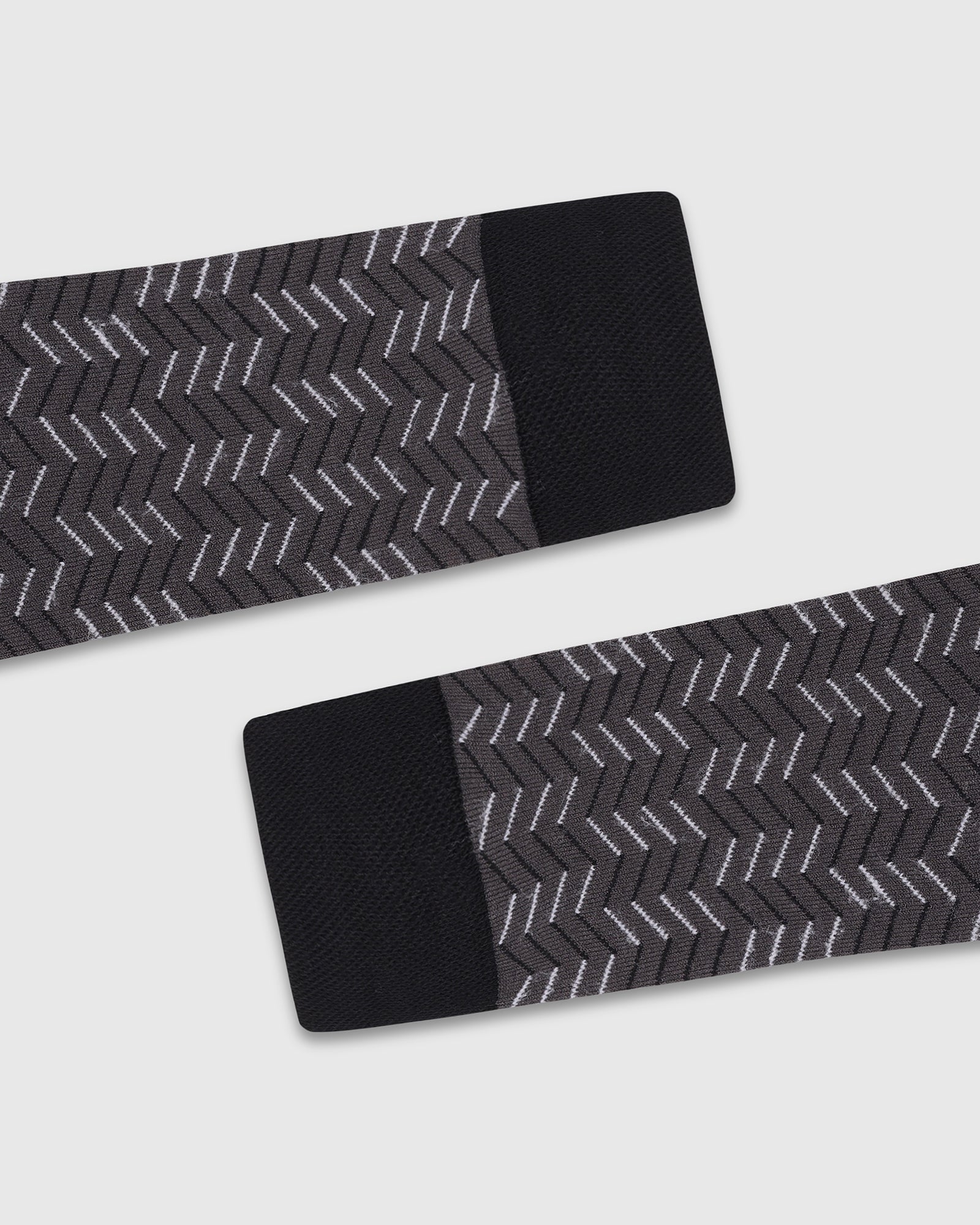 Cotton Grey Knitted Socks - Varya