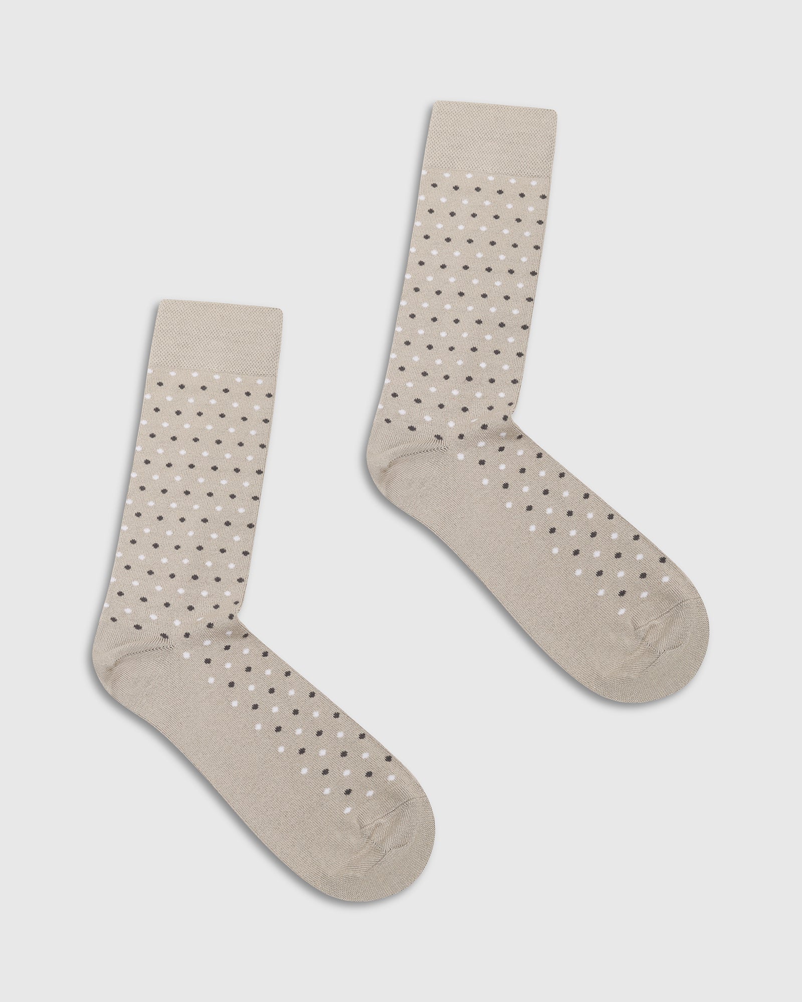 Cotton Grey Knitted Socks - Vika