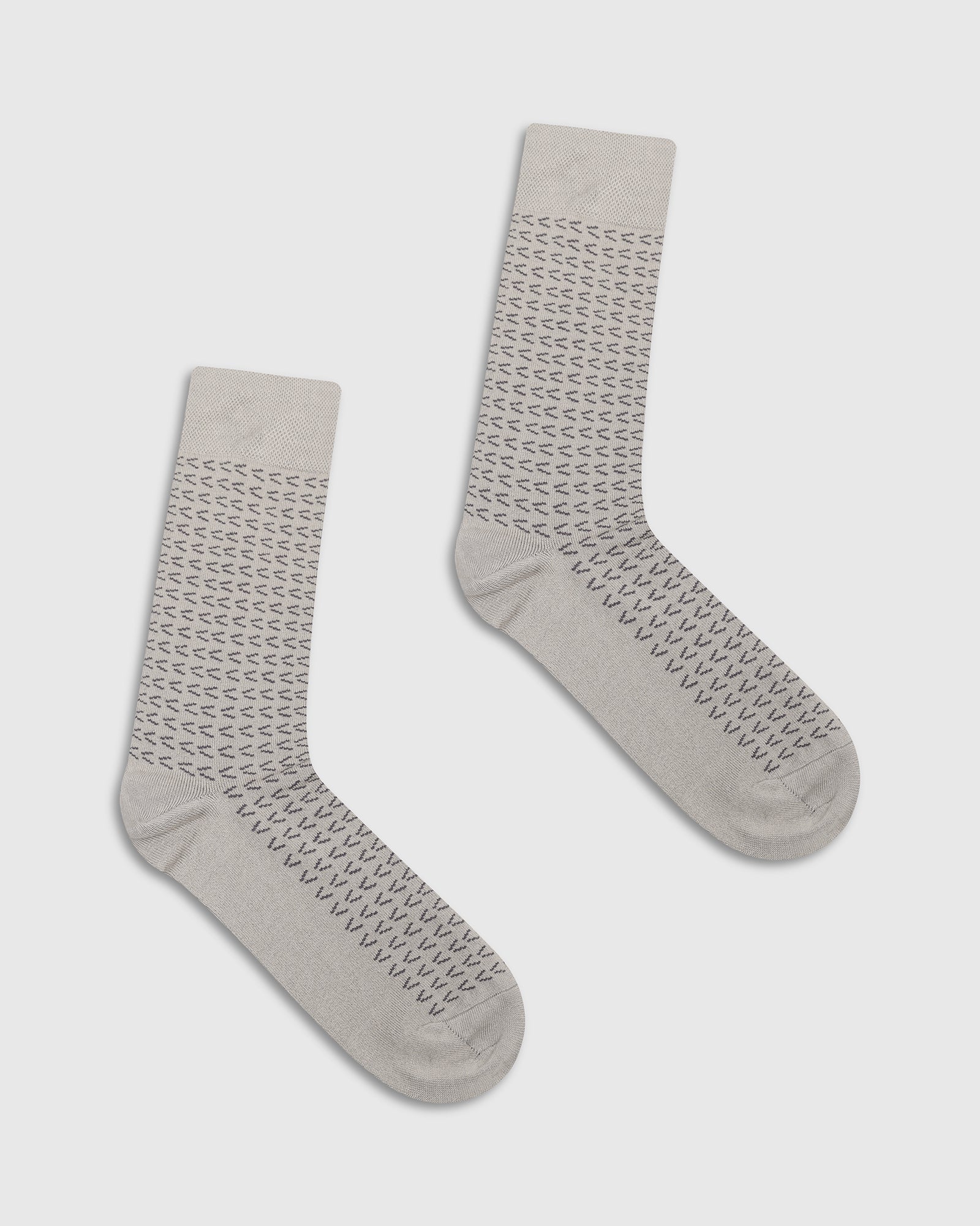 Cotton Grey Knitted Socks - Vaca
