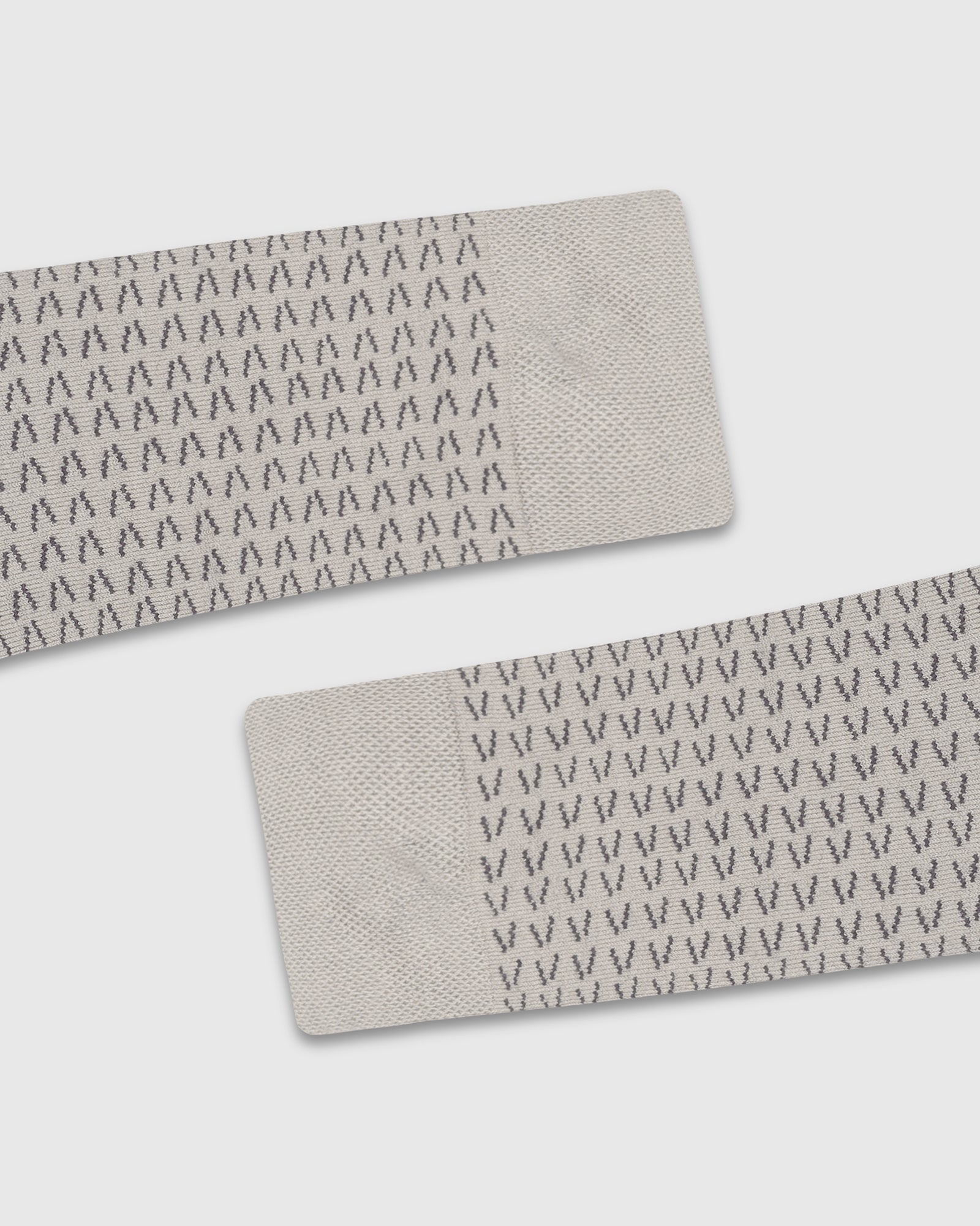 Cotton Grey Knitted Socks - Vaca