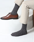 Cotton Grey Knitted Socks - Valta