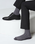 Cotton Grey Knitted Socks - Vanny