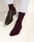 Cotton Maroon Printed Socks - Thai