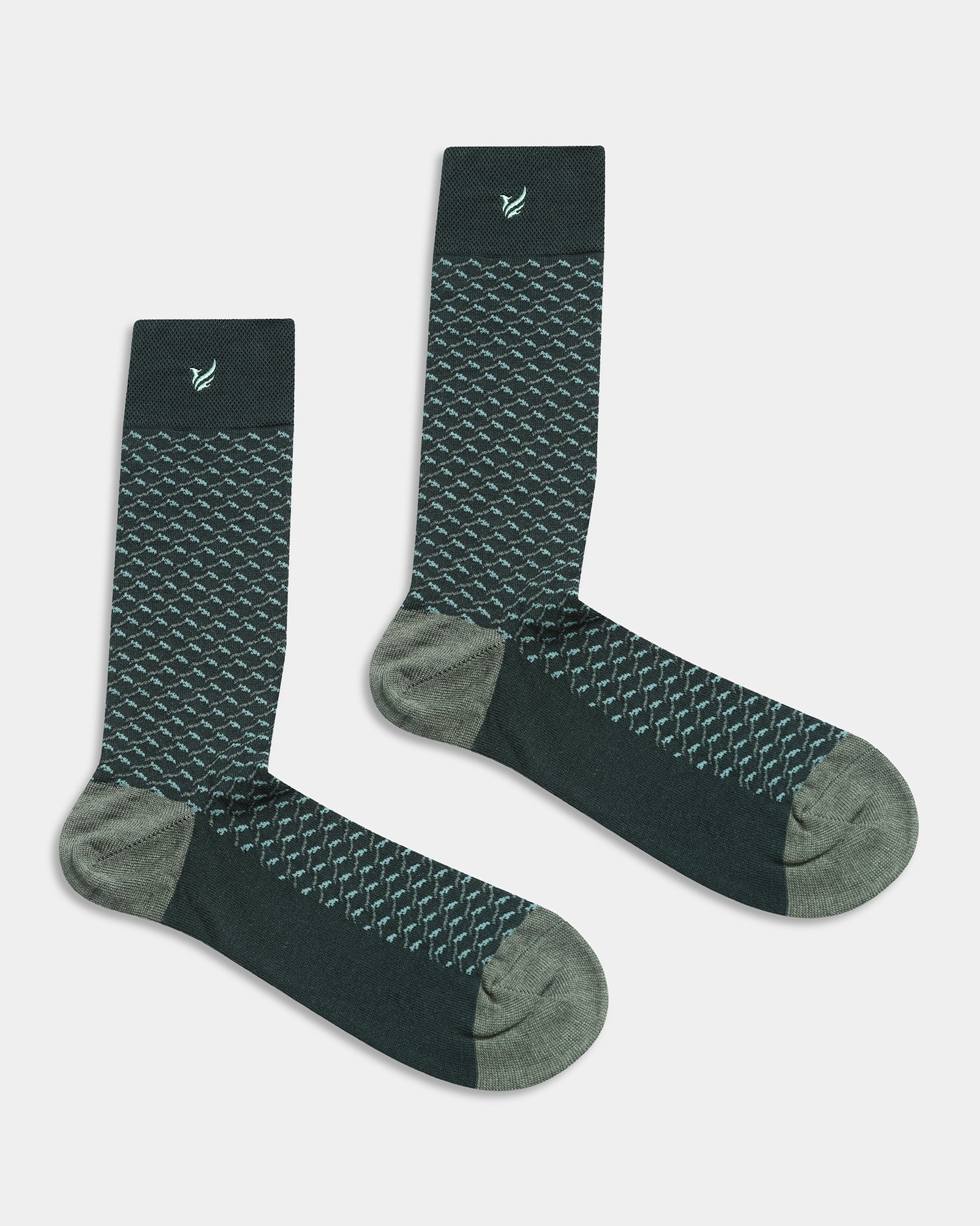 Mercerised Cotton Crew Length Socks Pack of 3 - Alor