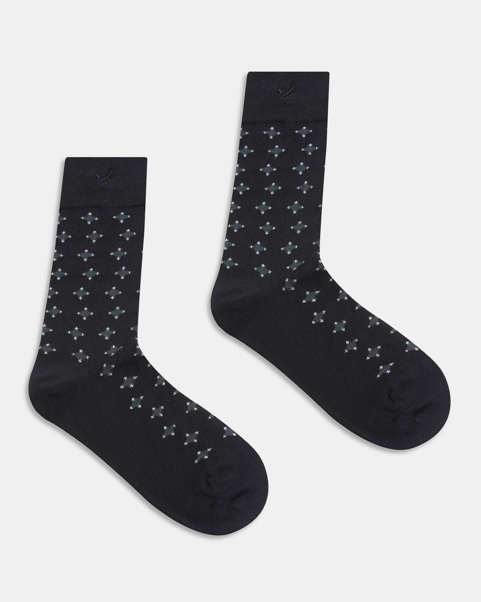 Mercerised Cotton Crew Length Socks Pack of 3 - Alpine