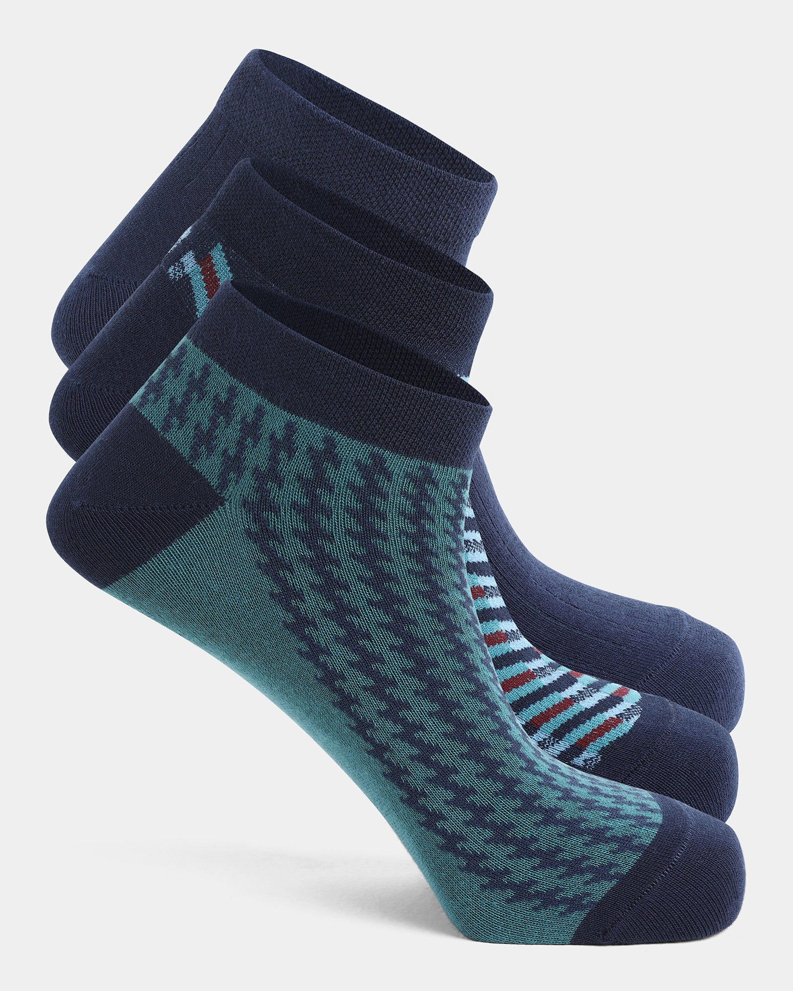 Cotton Multi Color Knitted Socks - Araca