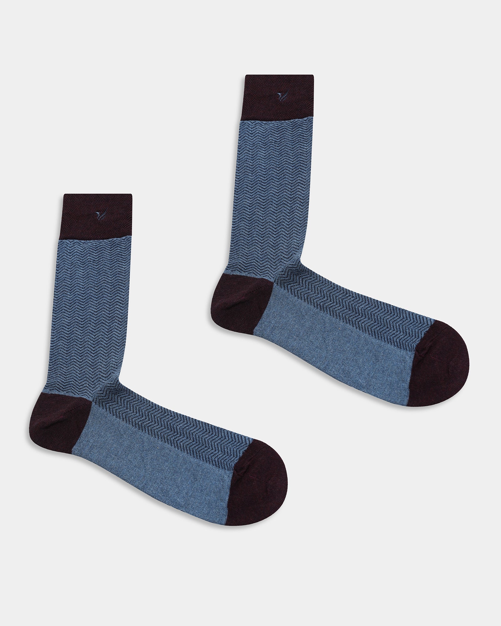 Mercerised Cotton Crew Length Socks Pack of 3 - Auraa