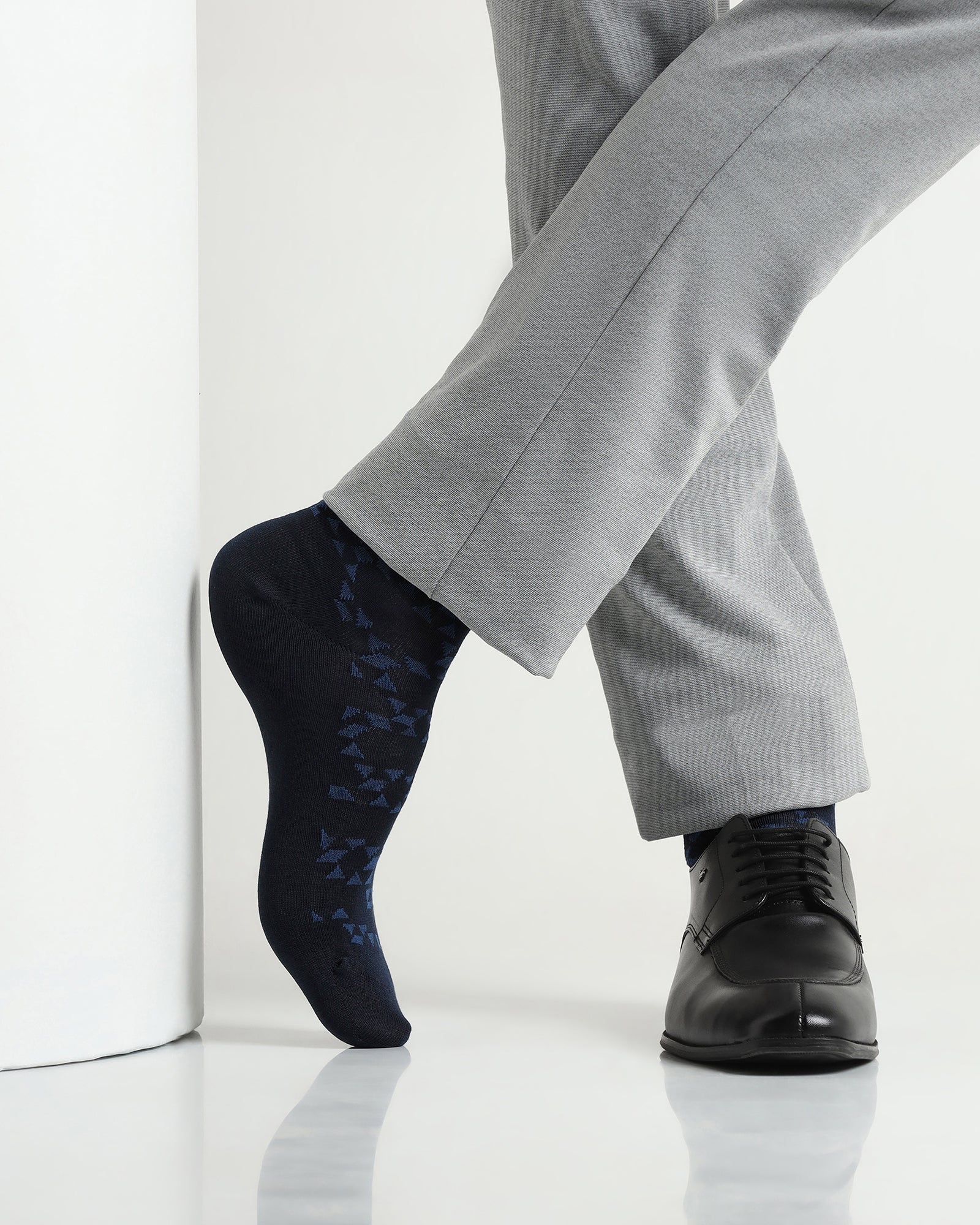Mercerised Cotton Crew Length Socks Pack of 3 - Axo