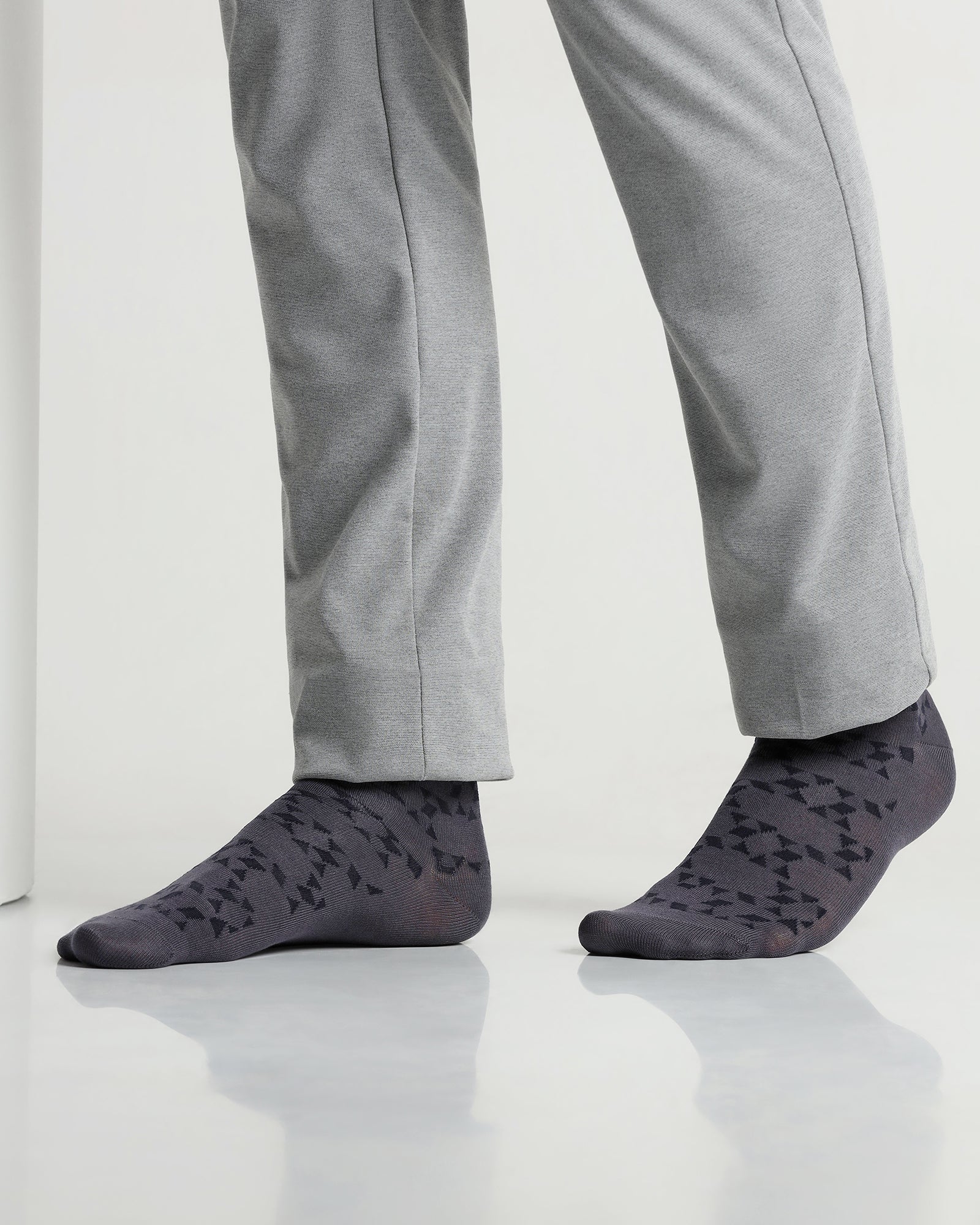 Mercerised Cotton Crew Length Socks Pack of 3 - Axo